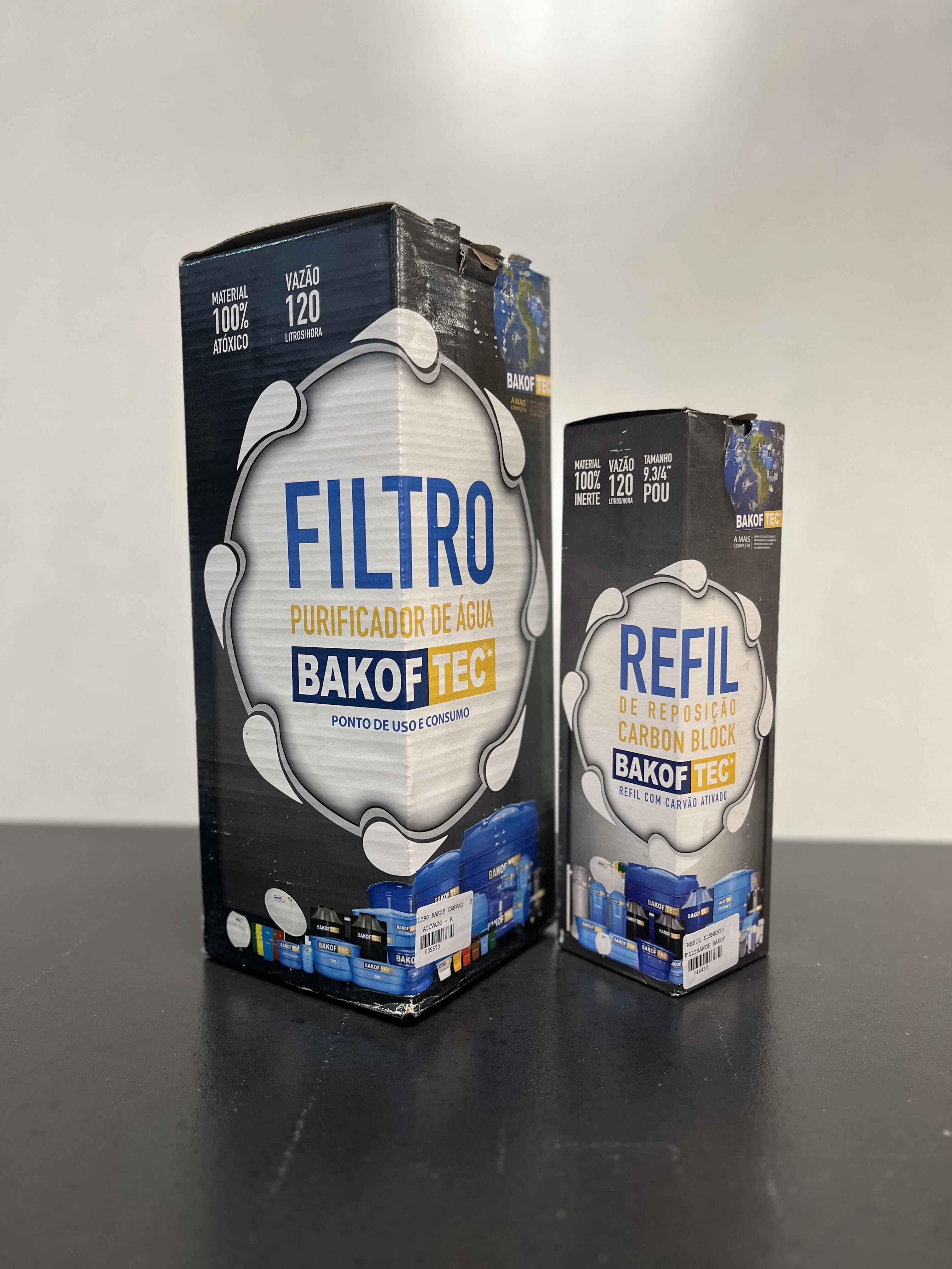 Kit Bakof Carvao Ativado + Elemento Filtrante Bakof