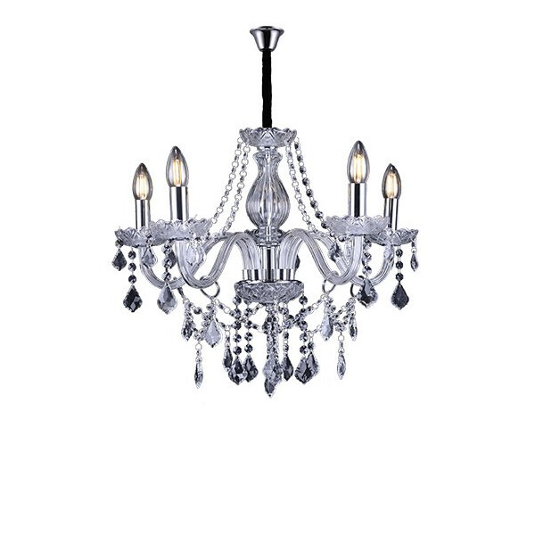Lustre Taschibra Cristal Glam Transparente 5xe14