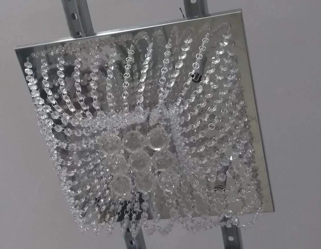 Plafon Cristais 40x40 (4lamp G9) C/ Bola Pf857/4 Complementi