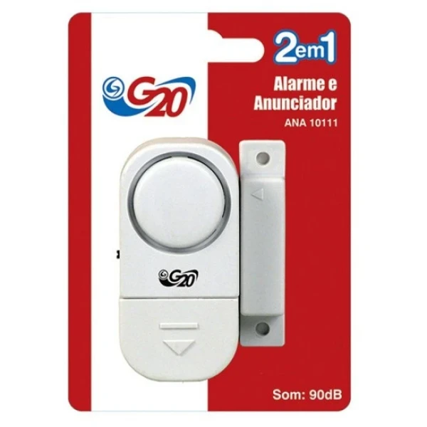 Alarme Port/janela e Anunciador de Presenca G20+
