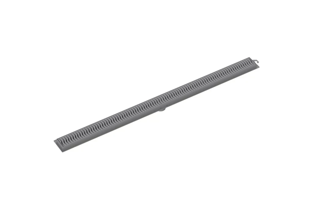 Ralo Linear com Grelha 90cm Cinza