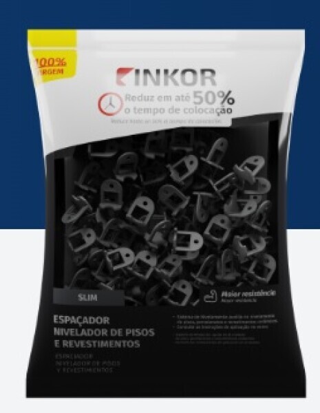 Clips Inkor 1,0mm Slim - Pacote 100 Peças
