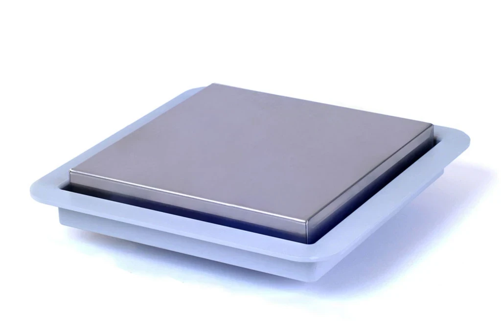 Ralo com Tampa Inox Square Inox 15x15cm Cromado