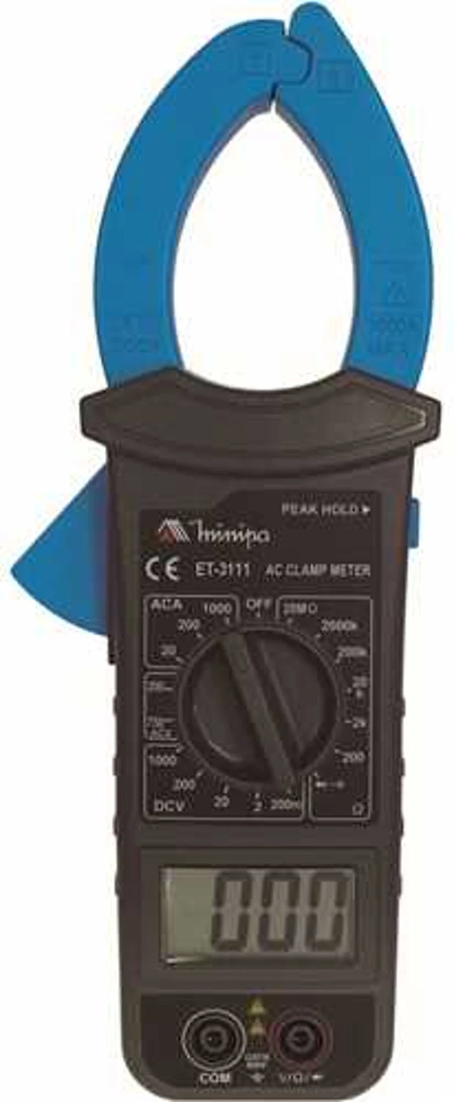 Alicate Voltímetro Amperímetro Digital Categoria Iii 600v Et-3111 - Minipa
