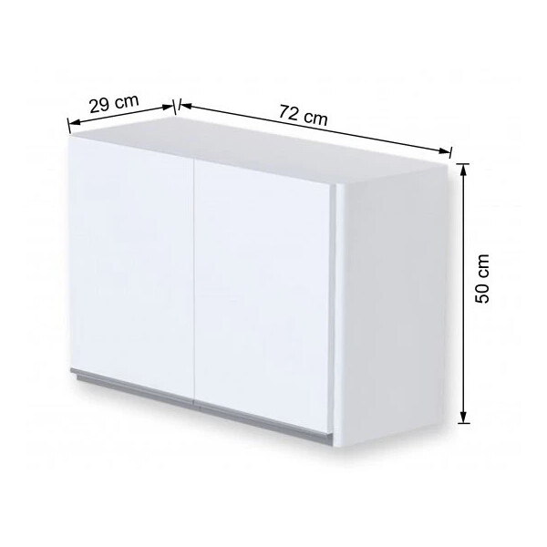 Armario Aereo Amelia 72cm 2 Portas Aj Rorato