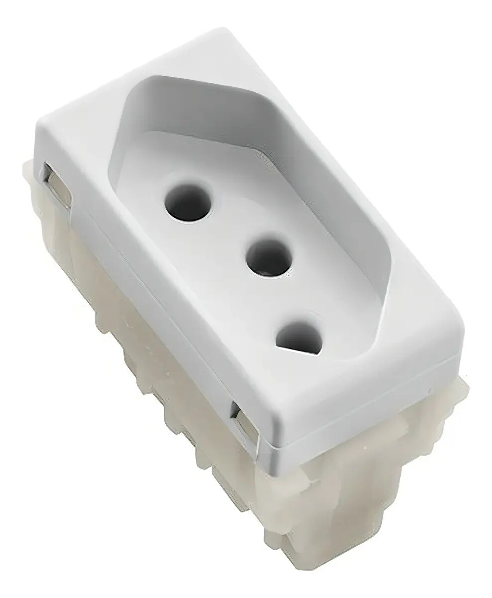 Módulo Tomada 10A Bivolt Branco - Tramontina