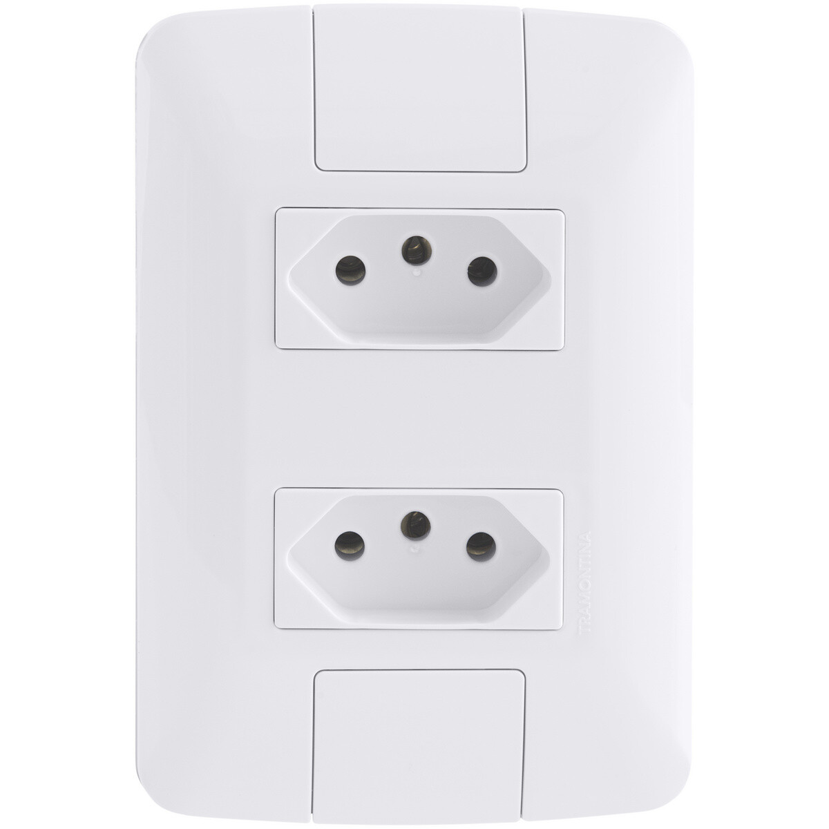 Tomada Dupla 2p+t 10 a 250 V Aria Branco - Tramontina