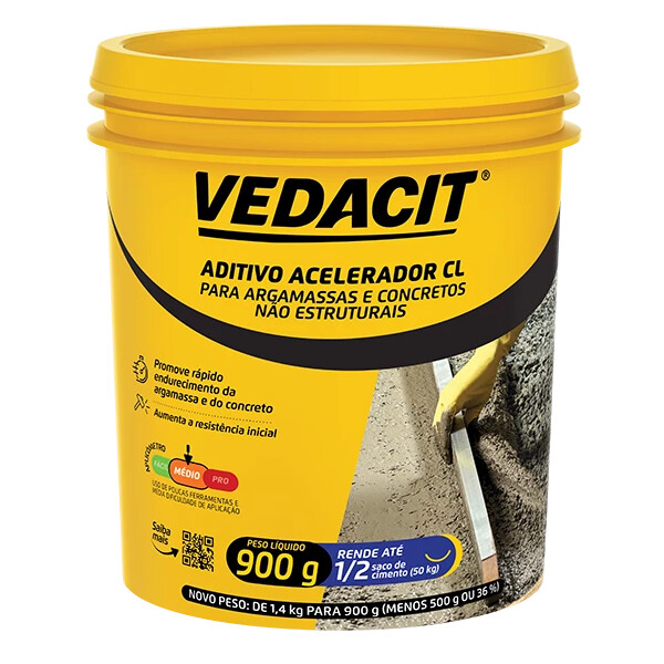 Vedacit Aditivo Acelerador 900g - Vedacit