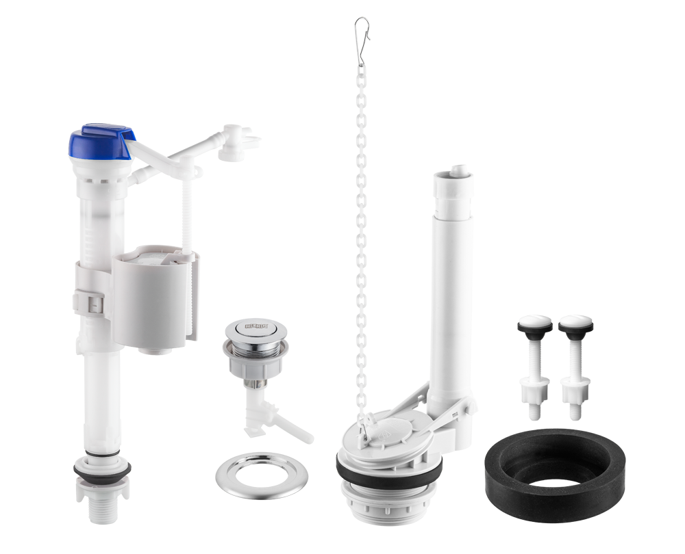 Kit Completo para Caixa Acoplada Single com Acionamento Lateral - Herc