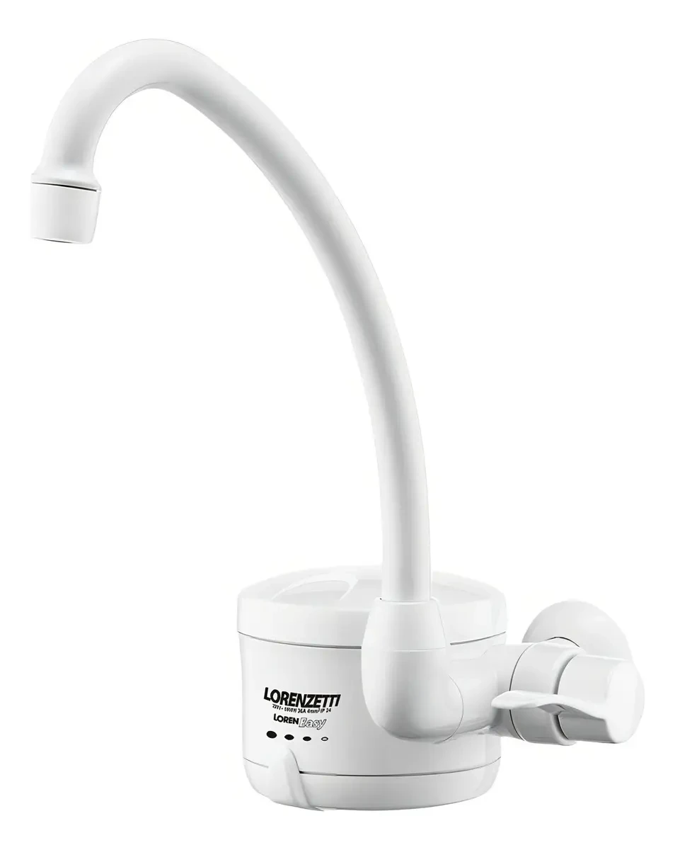 Torneira Elétrica de Parede Loren Easy 5500w 220v Branca - Lorenzetti