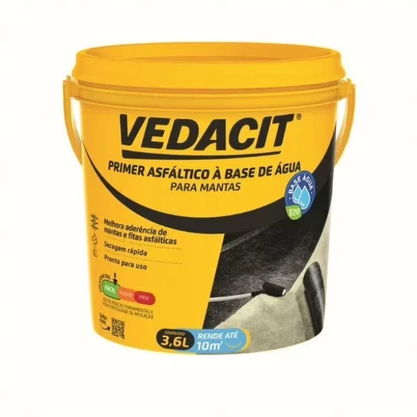 Primer Asfáltico à Base de água Galão de 3,6 Litros - Vedacit