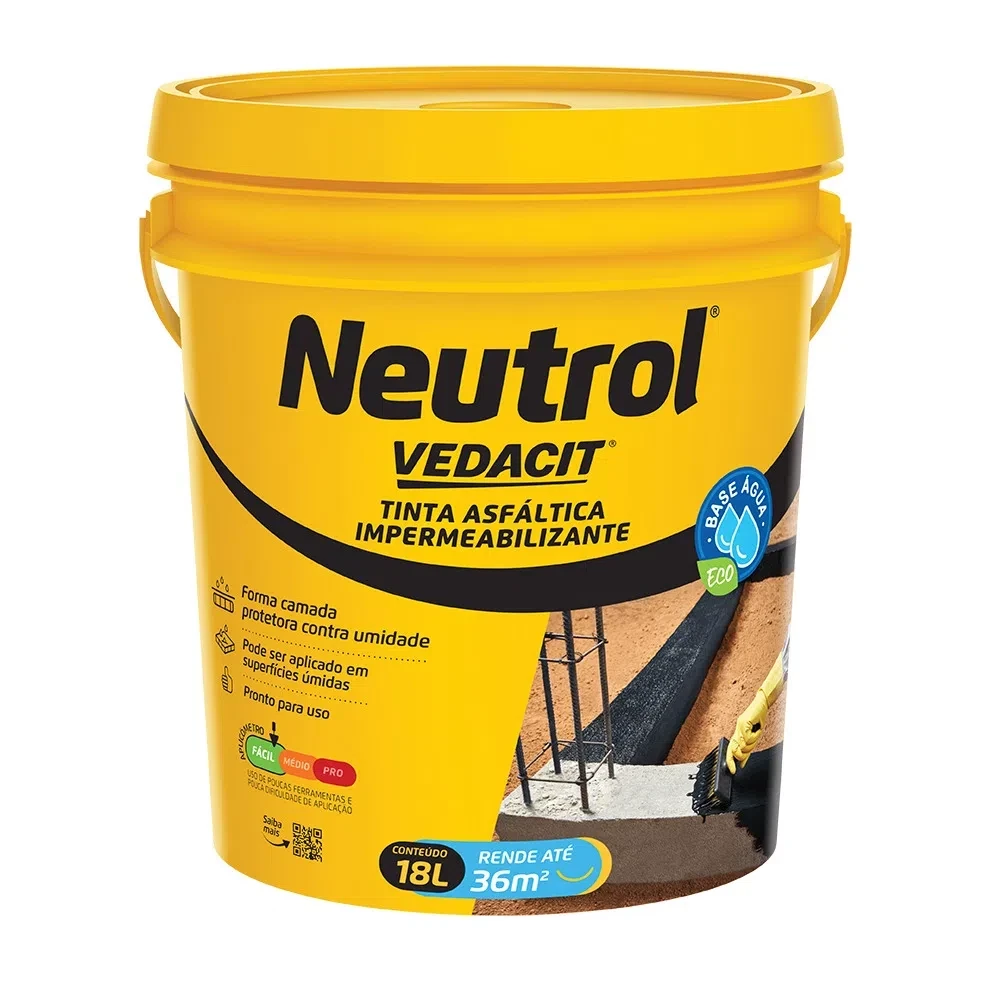 Neutrol à Base de água Balde de 18 Litros - Vedacit