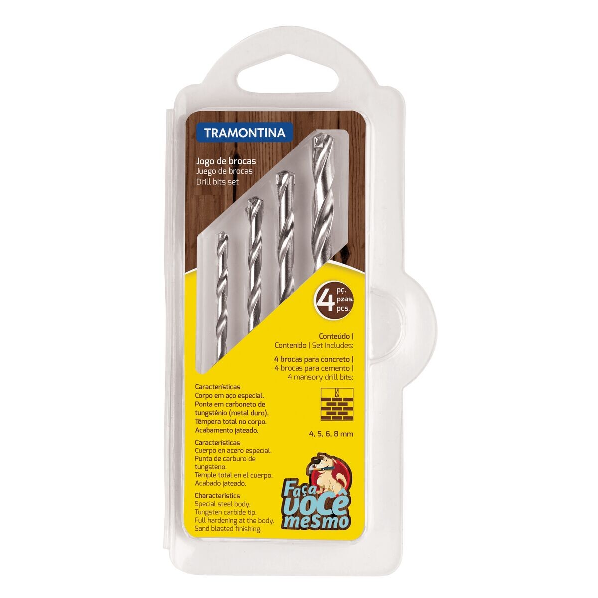 Jogo de Brocas Concreto 4pcs - Tramontina