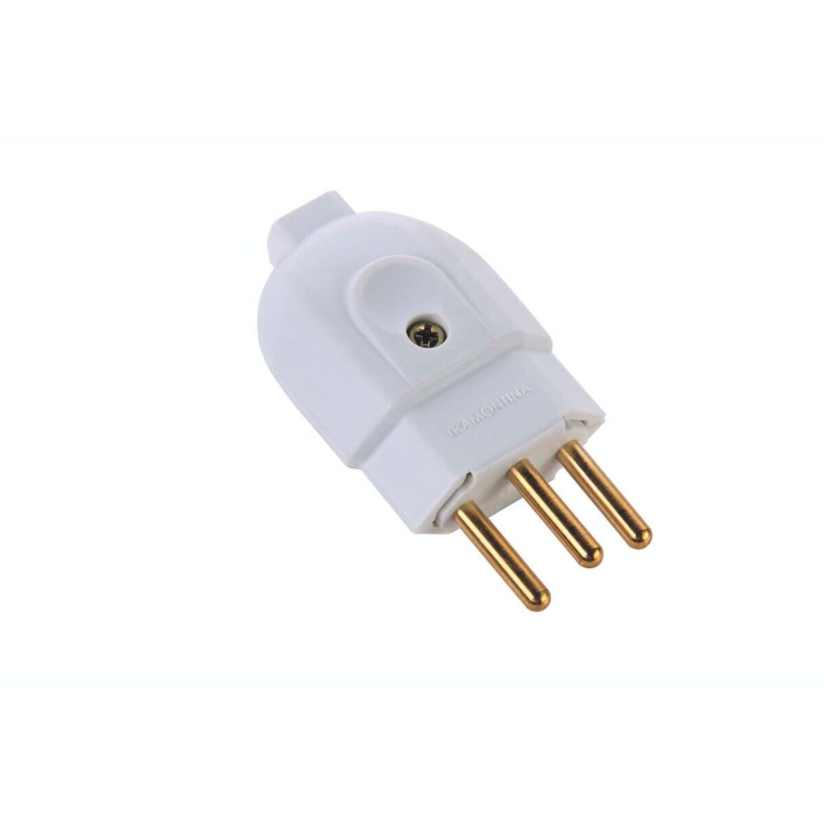 Plugue Macho 2p+t 10a 250v Branco - Tramontina