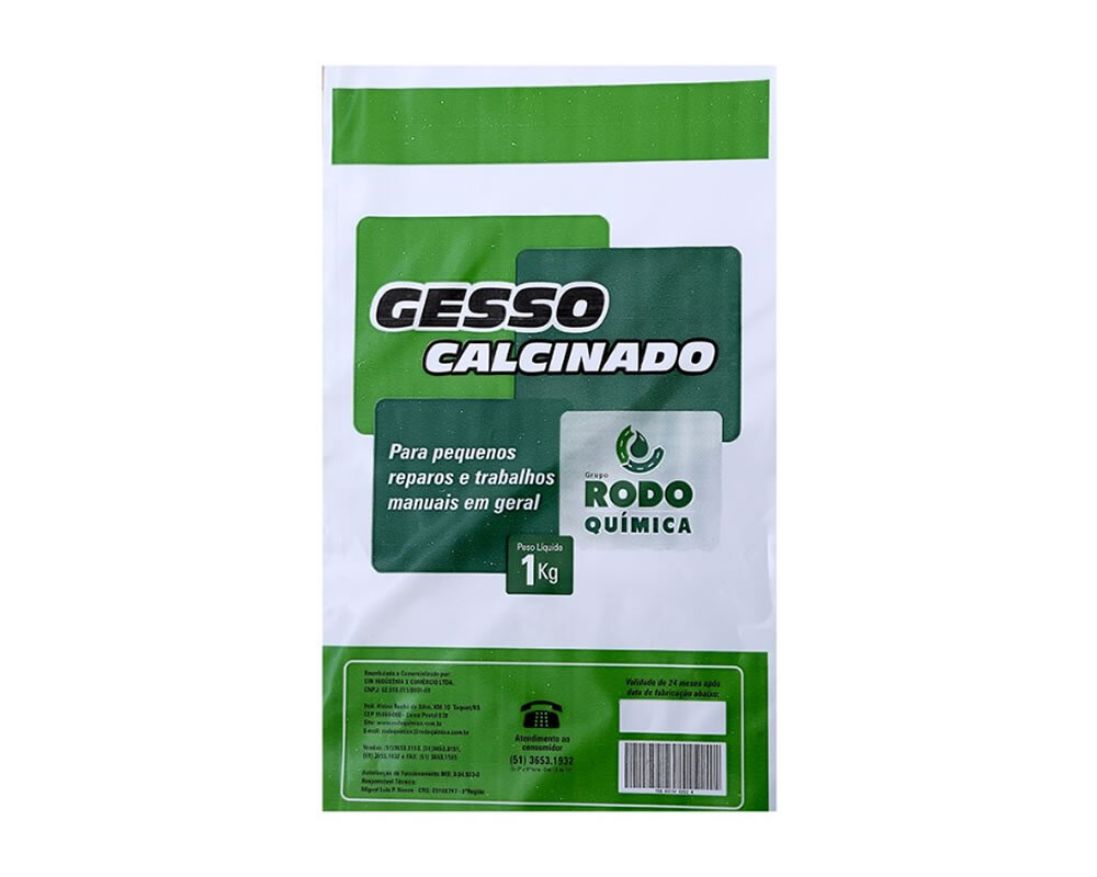 Gesso Calcinado 1 Kg - Rodoquímica