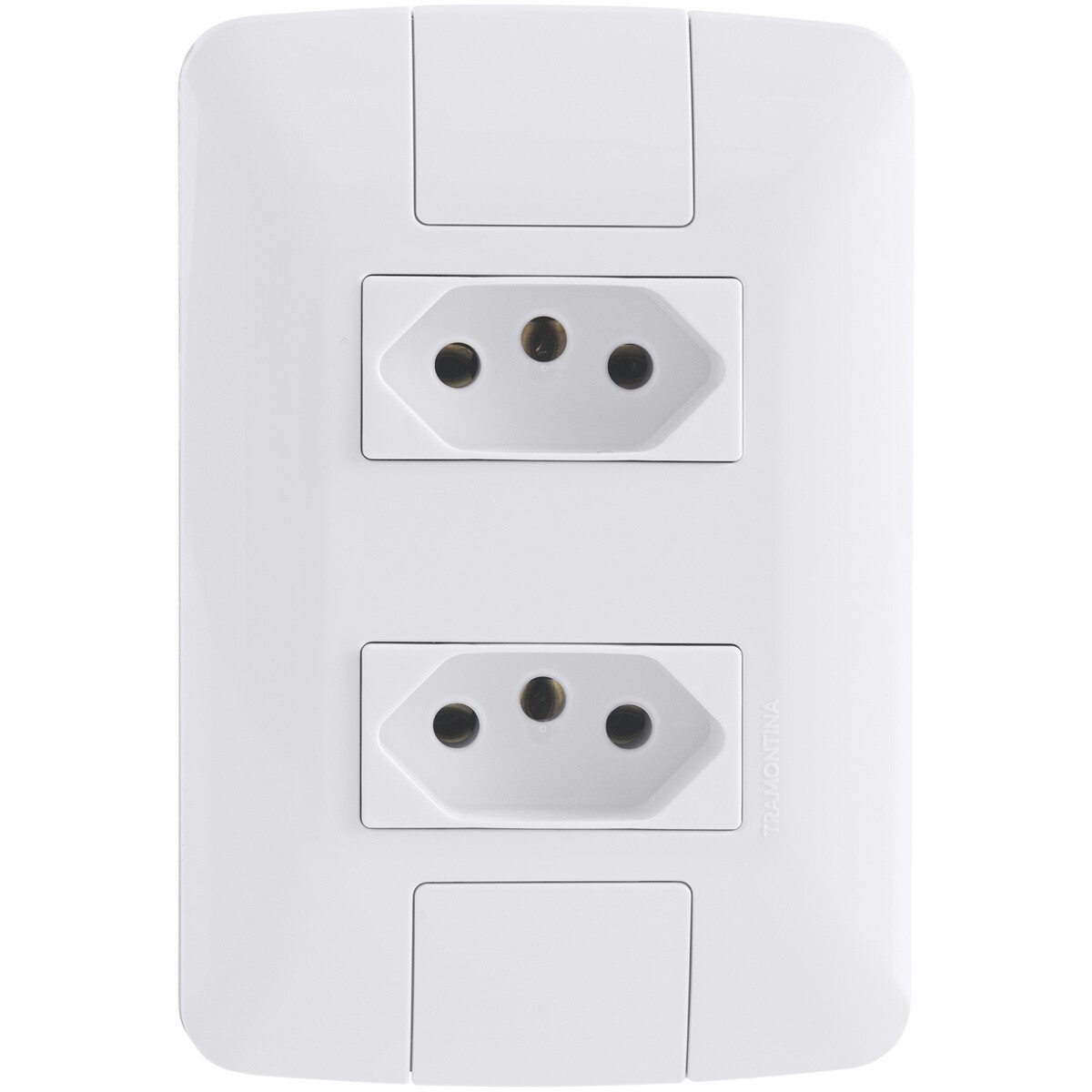 Tomada Dupla 2p+t 20 a 250 V Aria Branco - Tramontina