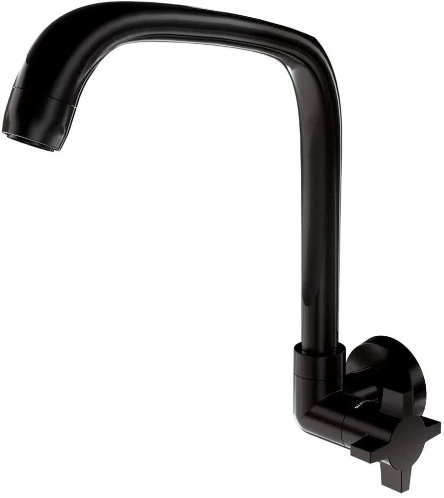 Torneira de Parede para Cozinha com Bica Móvel Fitt Cross 1168 F64 Preta - Lorenzetti
