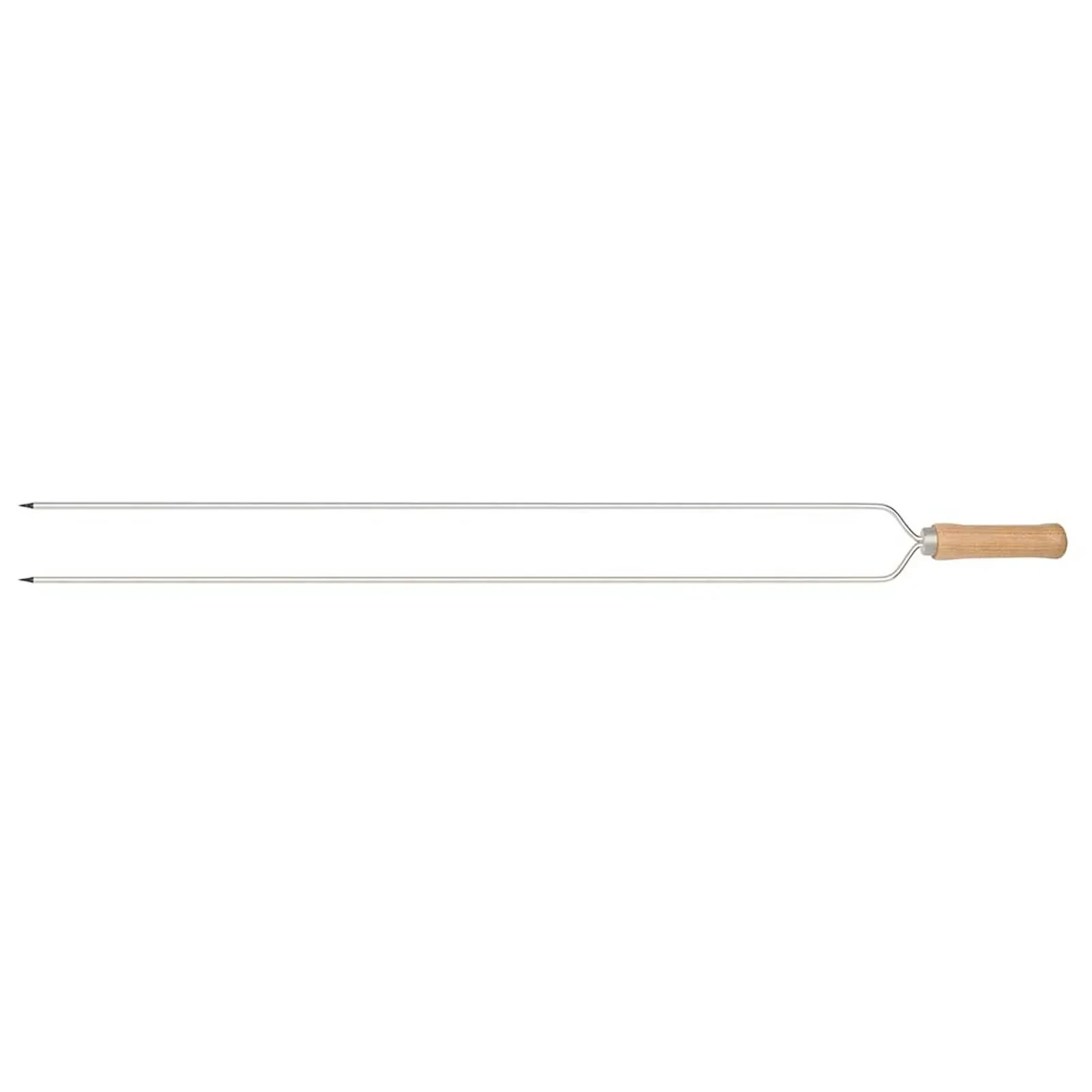 Espeto Duplo em Aço para Churrasco 85cm - Mor