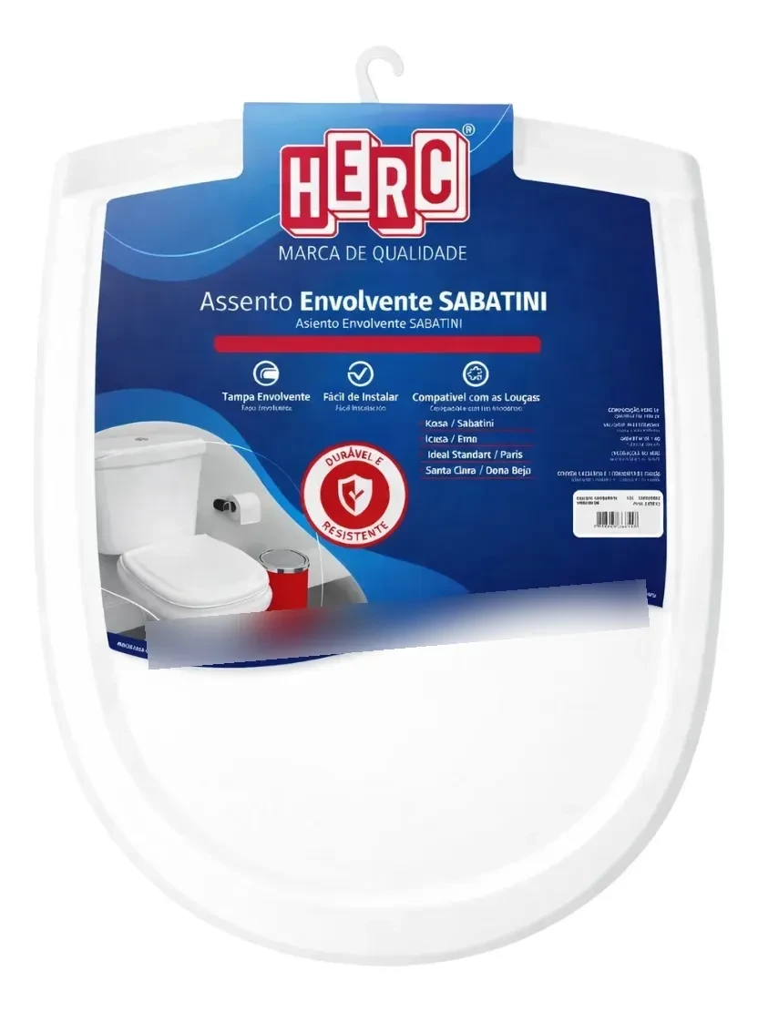 Assento Sanitário Envolvente Sabatini Branco - Herc