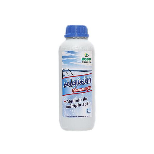 Algicida Multiação Algicin Manutenção para Piscinas 1 Litro - Rodoquímica