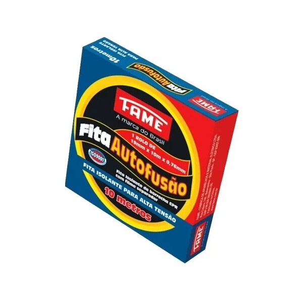 Fita Isolante Auto Fusao 19mmx10m - Fame