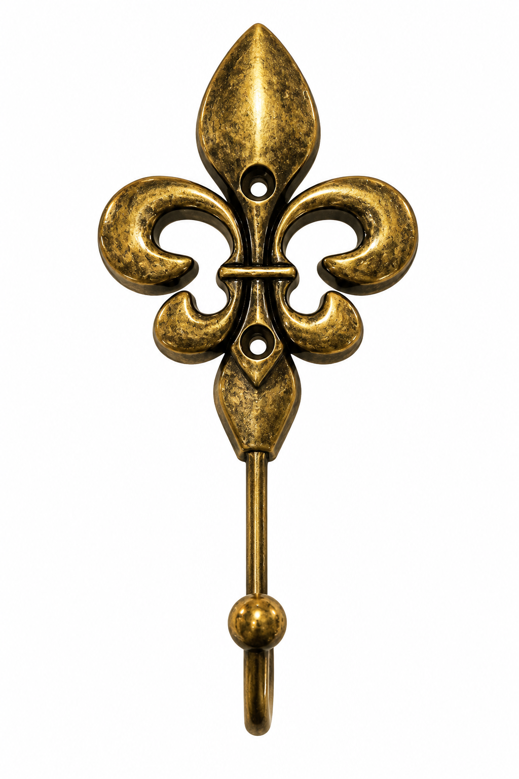 Suporte Flor de Lis Grande Ouro Velho