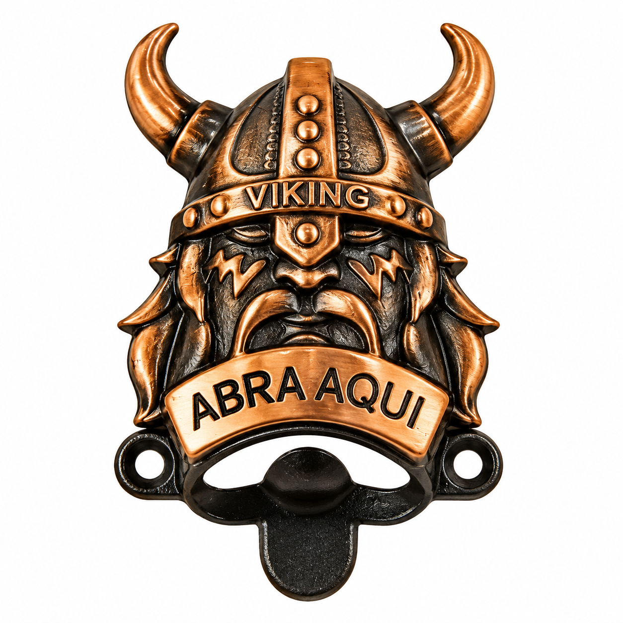 Abridor de Garrafas Vintage Viking Cobre Velho