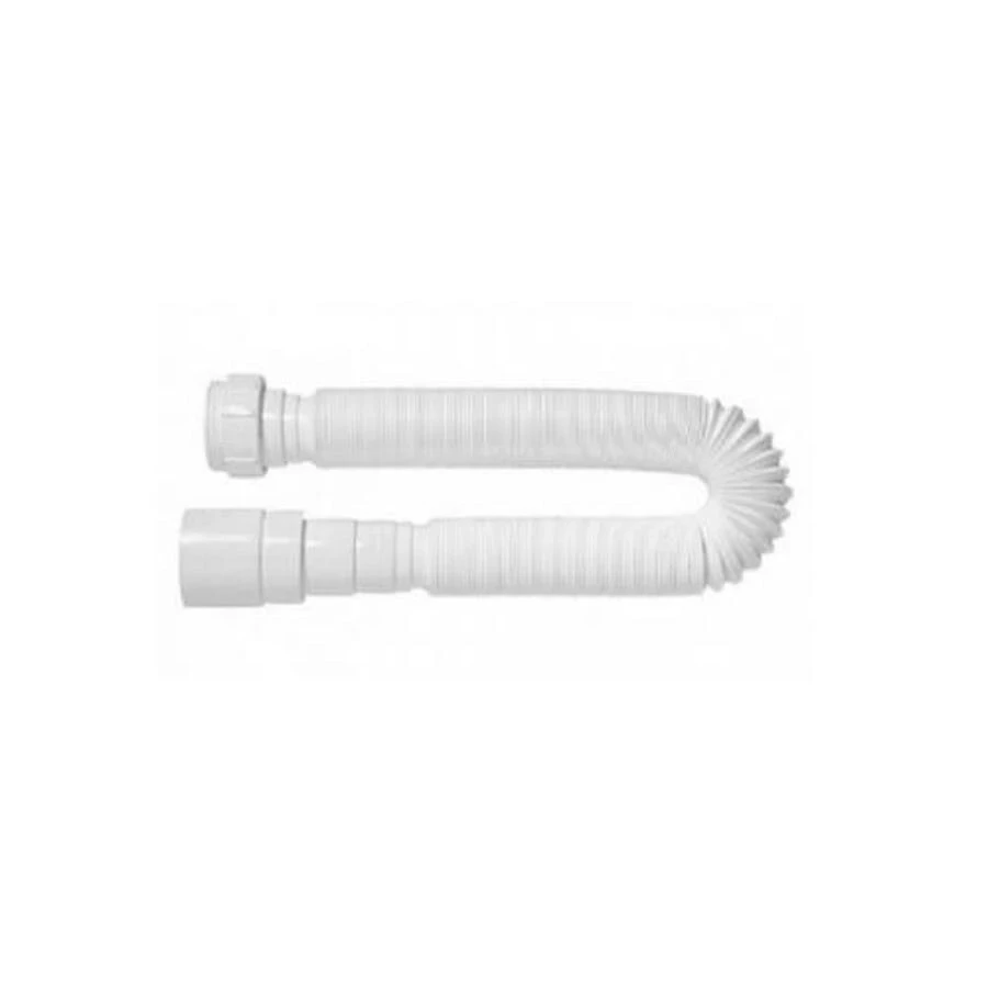 Sifão Sanfonado Universal Pvc Branco 1,5m - Blukit