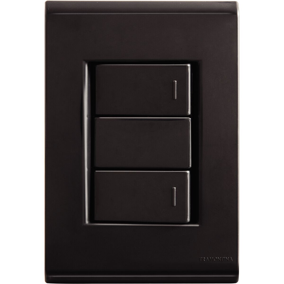 Interruptor Duplo Simples 10 a 250 V Liz Grafite - Tramontina