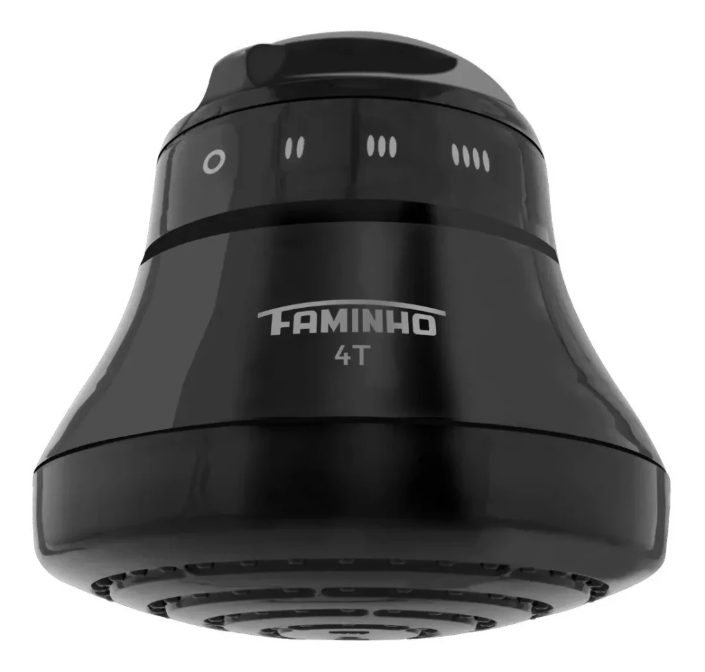 Chuveiro Elétrico Faminho Black 4 Tempraturas 6800w 220v - Fame
