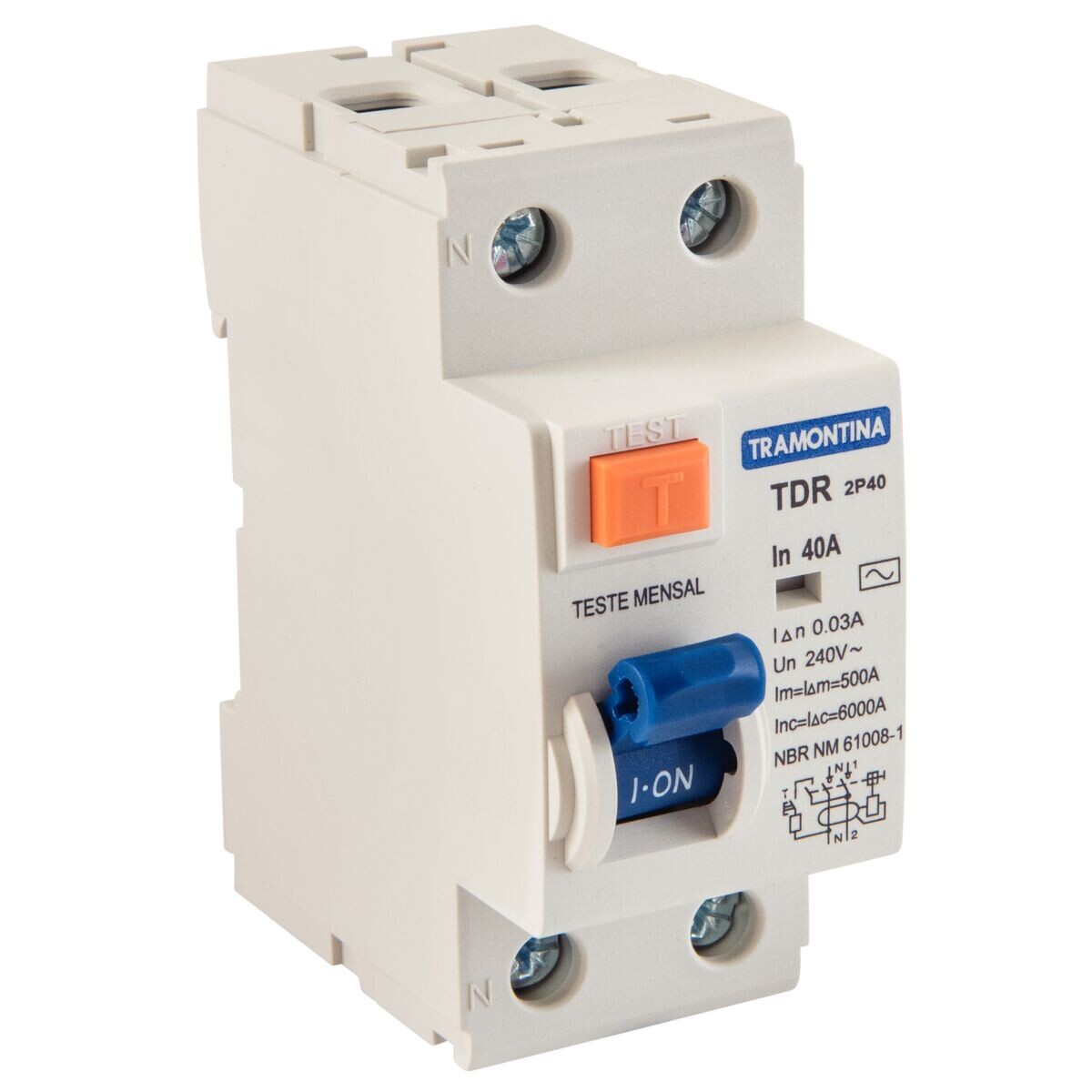 Interruptor Diferencial Residual Bipolar 40a 30 Ma Tdr-40 - Tramontina