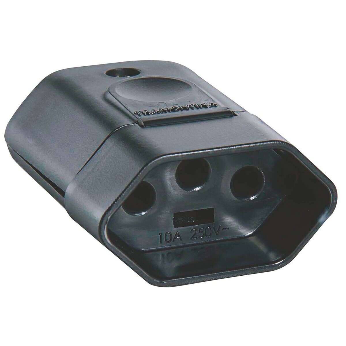 Plugue Fêmea 2p+t 10a 250v Preto - Tramontina