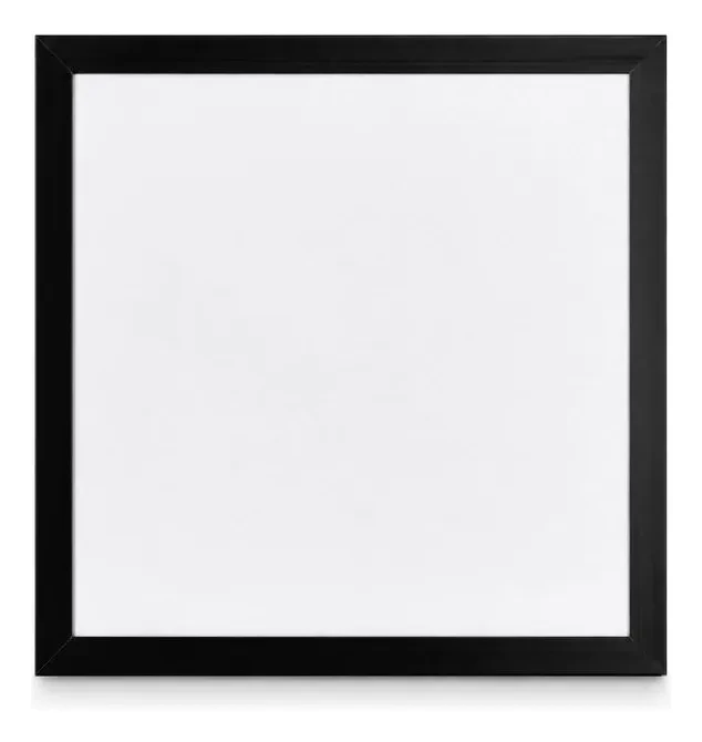 Painel Led Backlit Quadrado de Sobrepor 36w Preto 3000k Bivolt - Cristallux