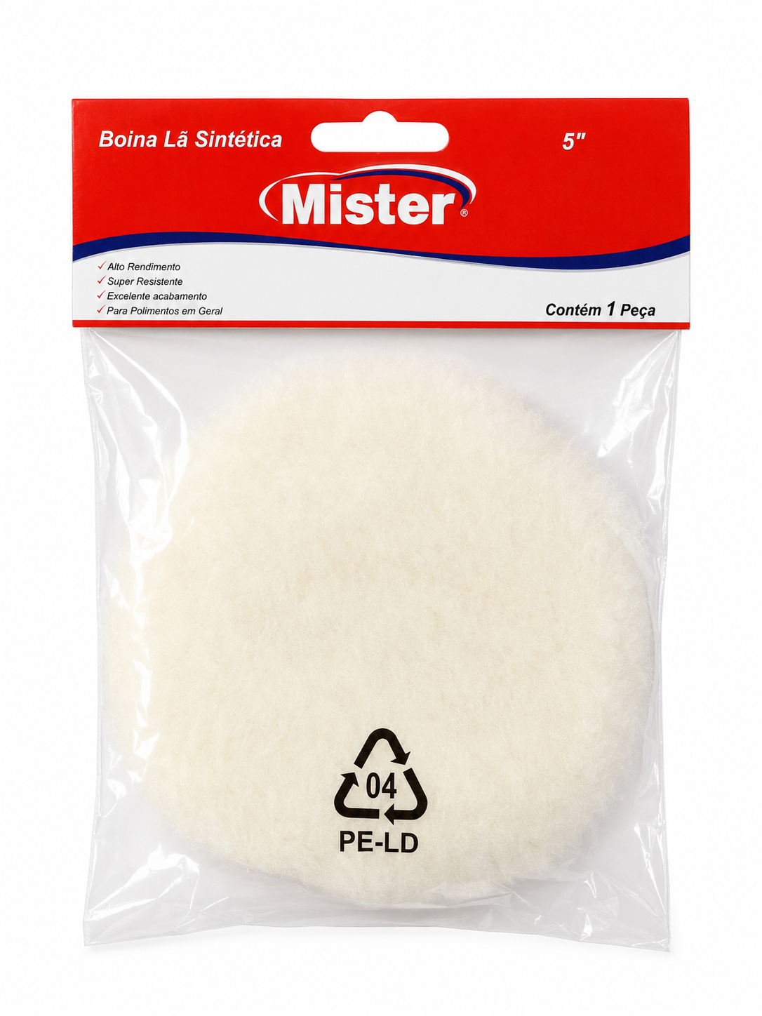 Boina de Lã Sintética 5pol - Mister