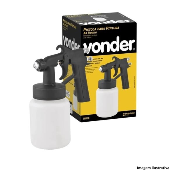 Pistola para Pintura Mod. Ppv90 com Caneca Plástica - Vonder