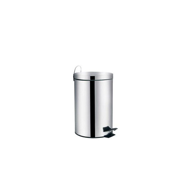 Lixeira ágata de Aço Inox com Balde Interno Removível 12l com Pedal - Mor