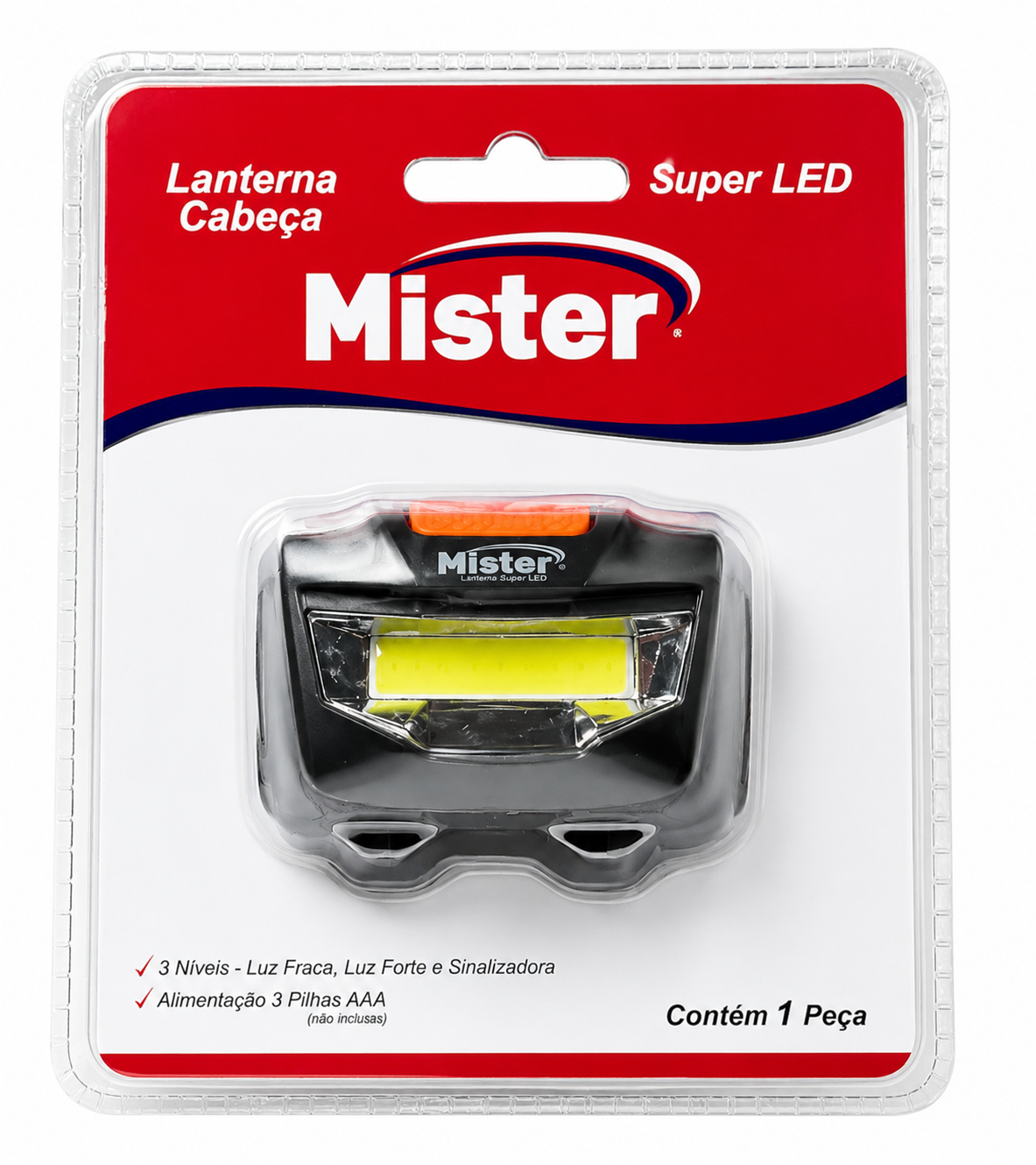 Lanterna de Cabeça Super Led - Mister