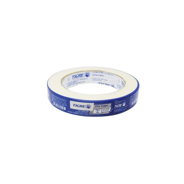 Fita Crepe 18mm X 50m Branca - Tigre