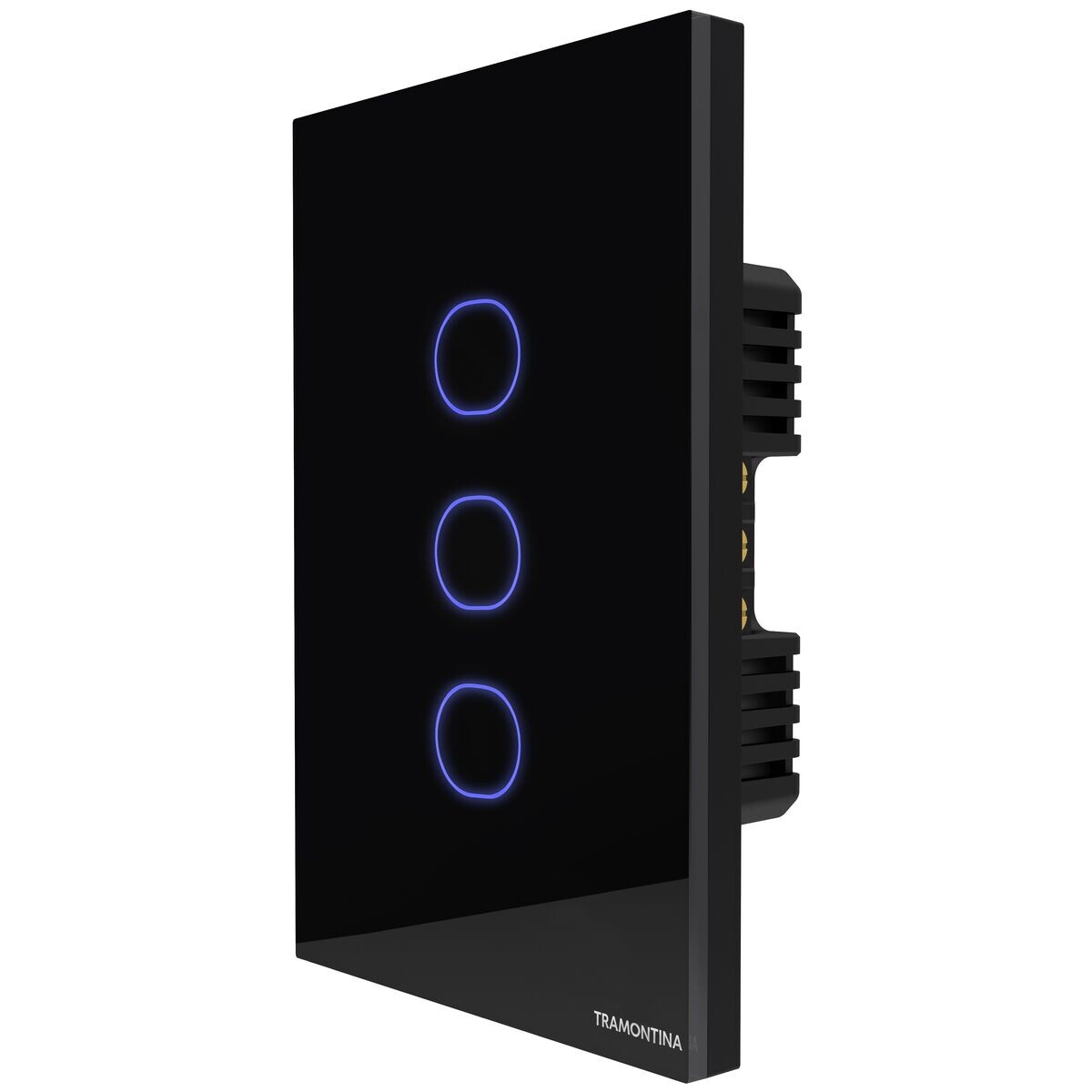 Interruptor Inteligente Onne Smart Touch com 3 Teclas Preto - Tramontina