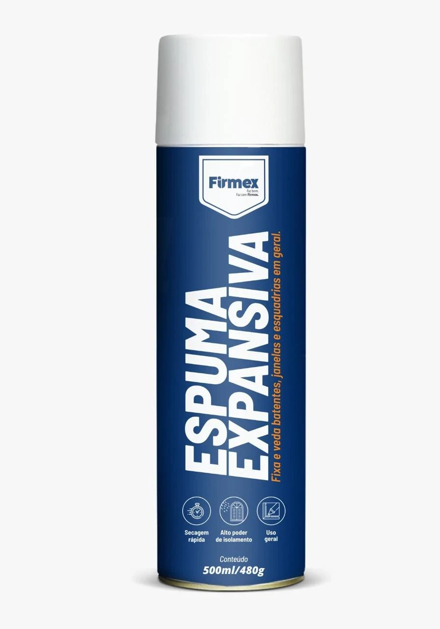 Espuma Poliuretano Expansiva 480g 500ml - Firmex