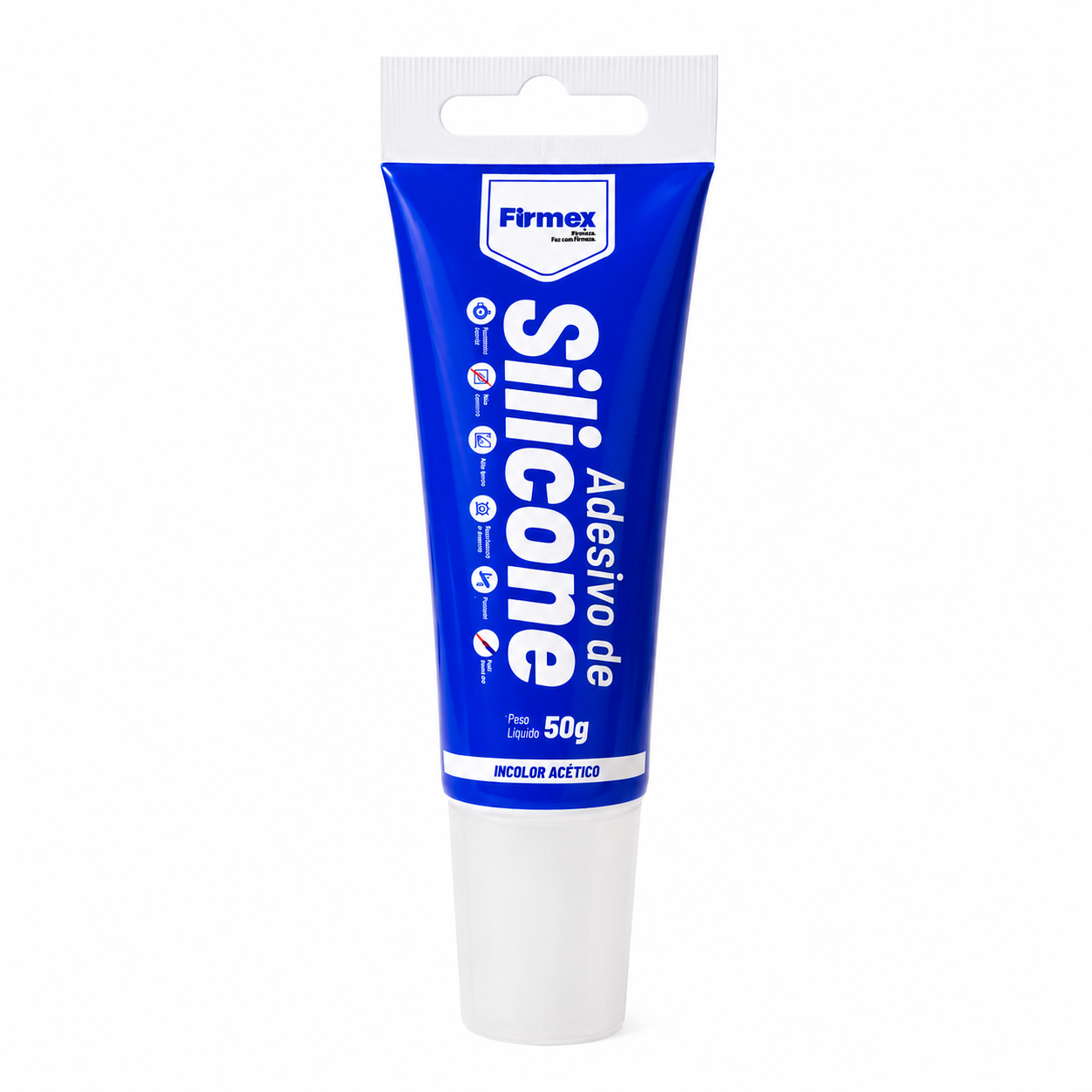 Silicone Acético Uso Geral Transparente 50g - Firmex