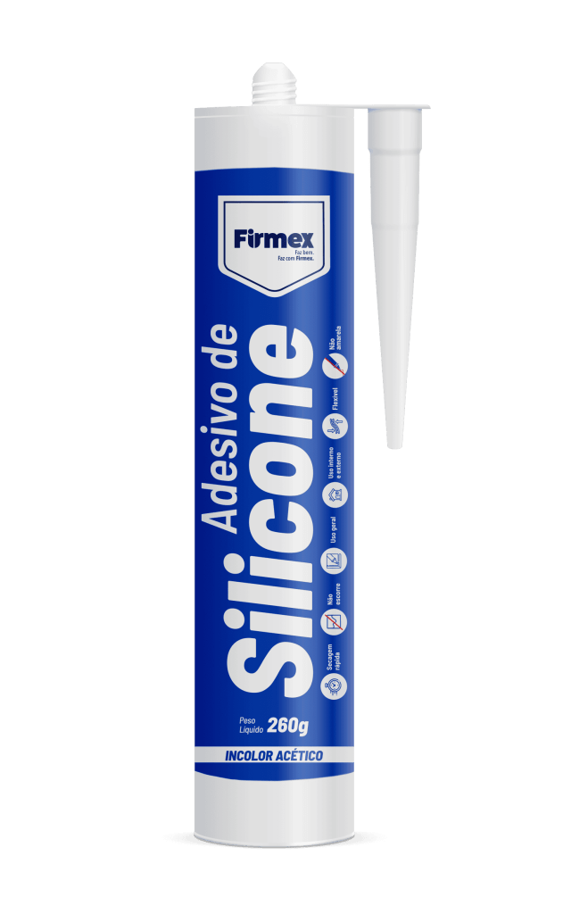 Silicone Acético de Uso Geral Transparente 260g - Firmex