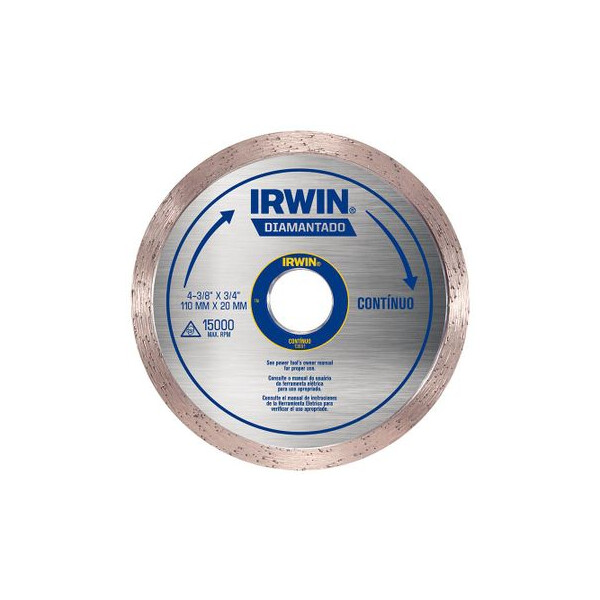 Disco Diamantado Liso 110mm Blister - Irwin