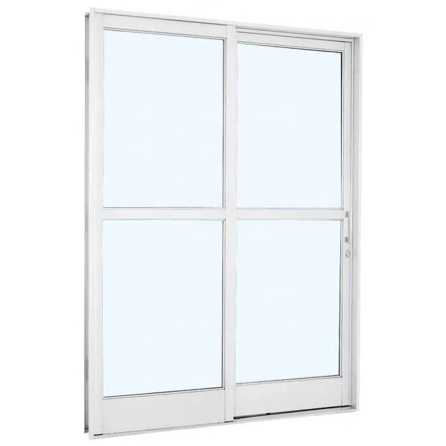 Porta Correr Central Branco 217cmx160cm Esquerda - Sasazaki