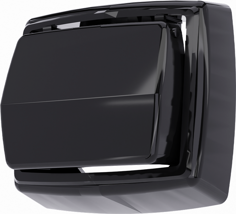 Acabamento Abs Black com Tecla para Válvula de Descarga Hydra Max - Blukit