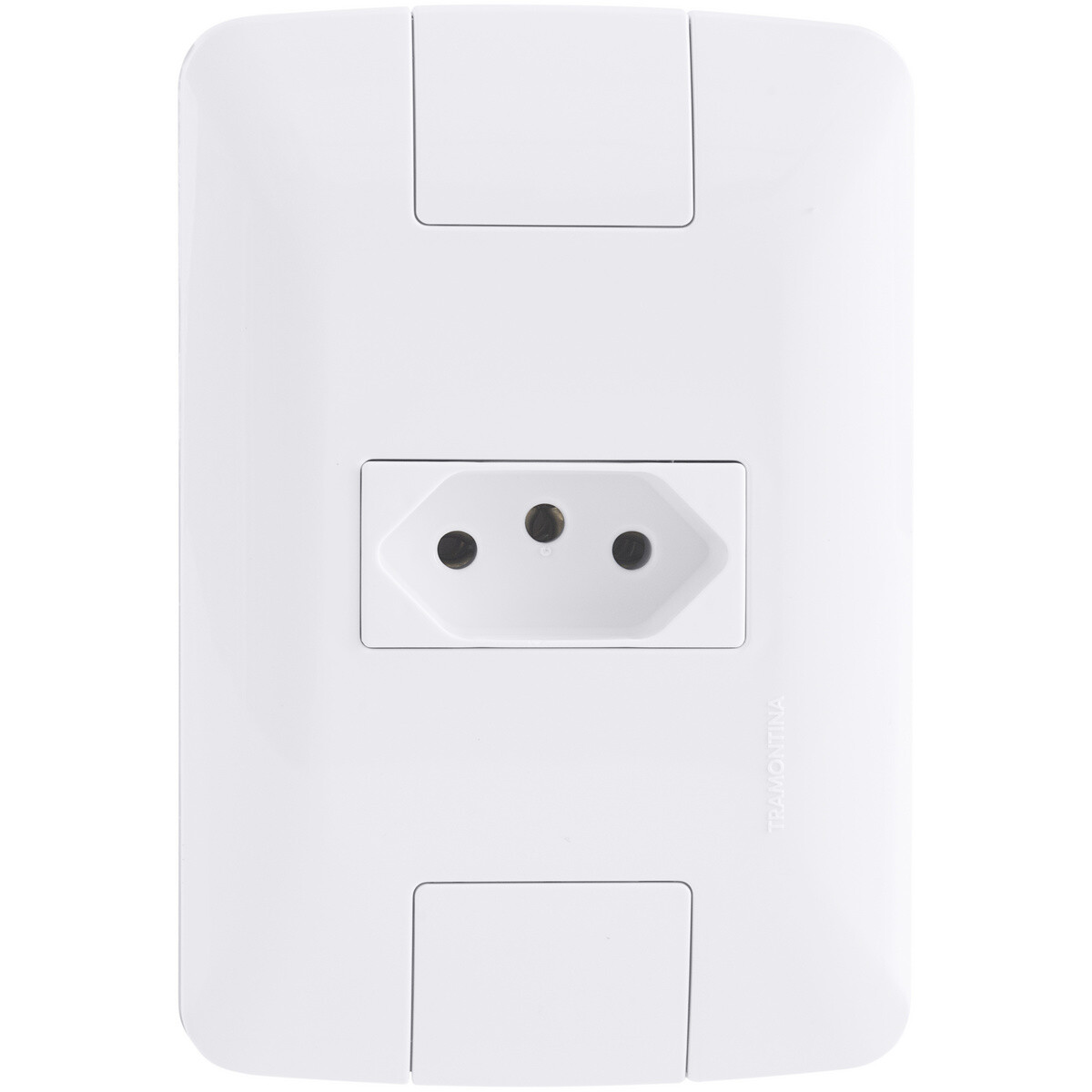 Tomada 2p+t 10 a 250 V Aria Branco - Tramontina