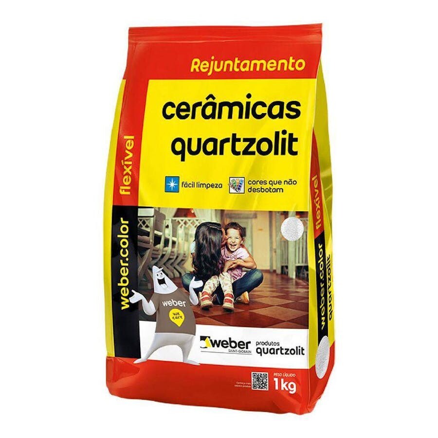 Rejunte Cerâmicas Marrom Café 1kg - Quartzolit