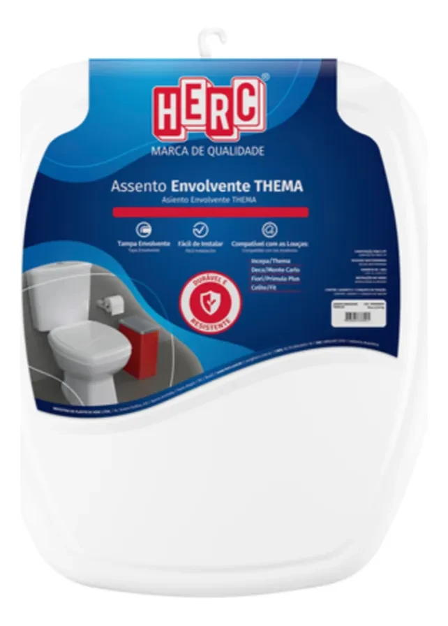 Assento Sanitário Envolvente Thema Branco - Herc