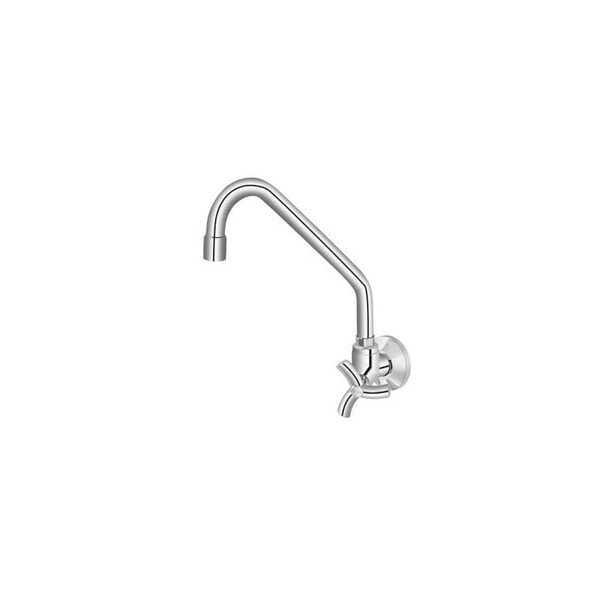 Torneira para Cozinha de Parede 1/2" e 3/4" Docolprimor Metal Cromado - Docol