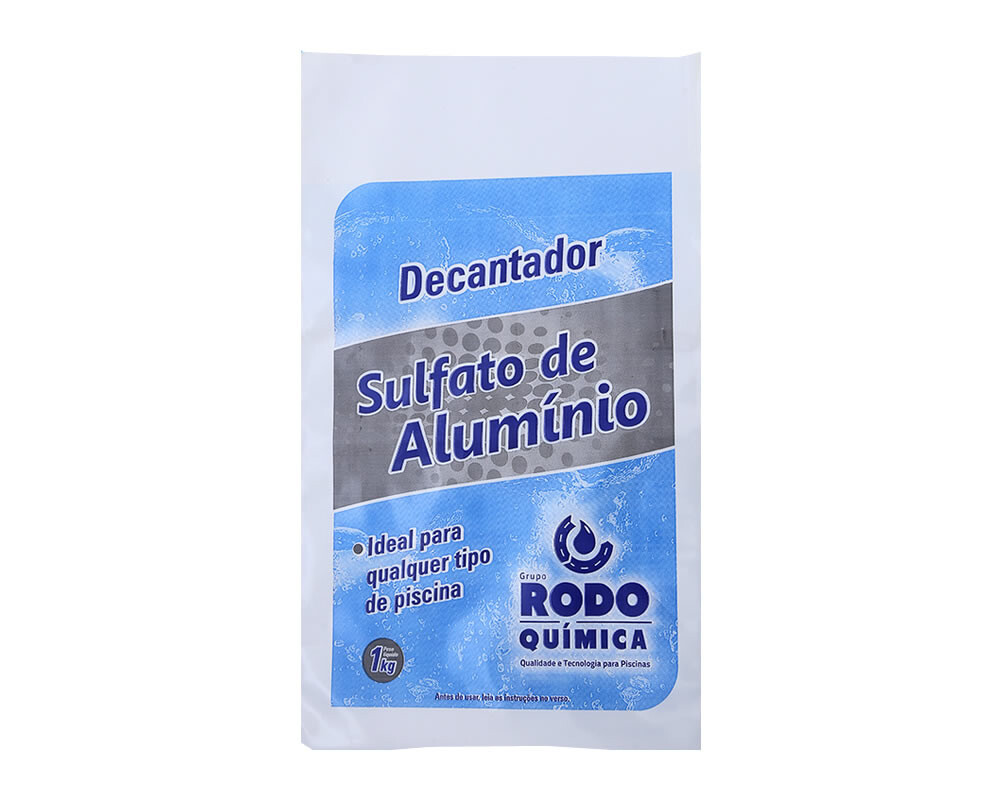 Decantador para Piscinas Sulfato de Alumínio 1kg - Rodoquímica